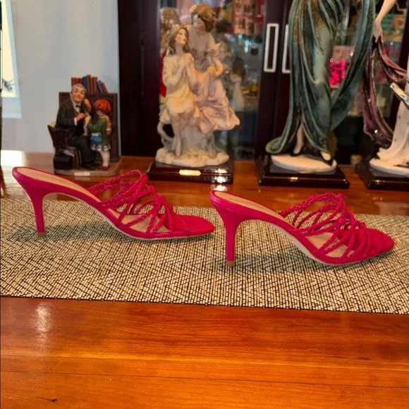 Reformation Strappy Hot Pink Sandals - Picture 7 of 10